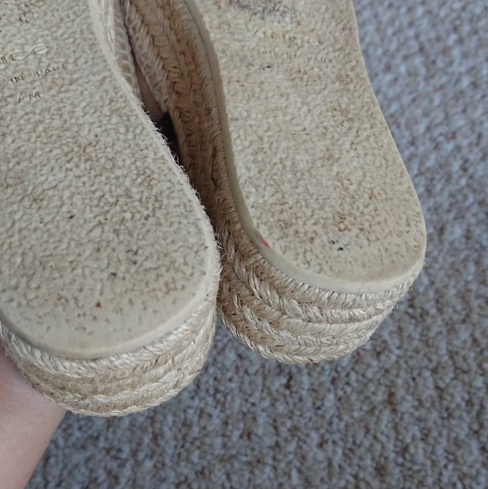 Vince Jesse suede slip-on platform sandals size 7